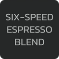 Six-speed espresso blend sample bag from Stripling Coffee showing rich roasted coffee beans and label.